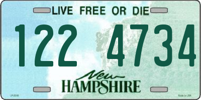 NH license plate 1224734