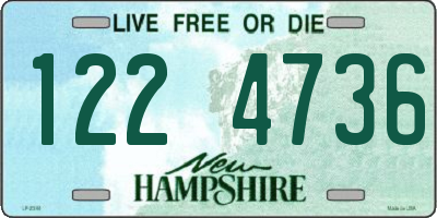 NH license plate 1224736
