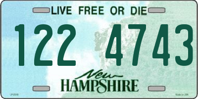 NH license plate 1224743