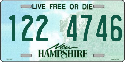 NH license plate 1224746