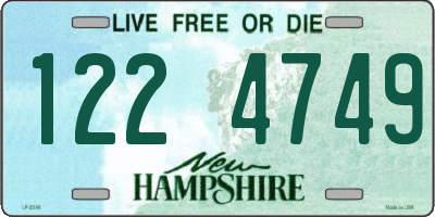 NH license plate 1224749