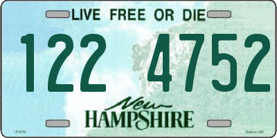 NH license plate 1224752