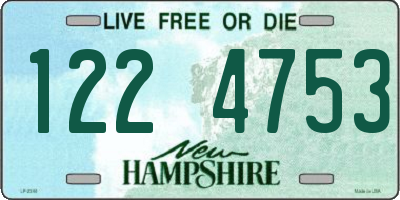 NH license plate 1224753