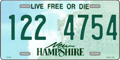 NH license plate 1224754