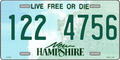 NH license plate 1224756