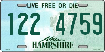 NH license plate 1224759