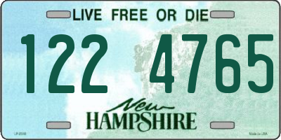 NH license plate 1224765