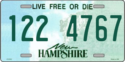 NH license plate 1224767