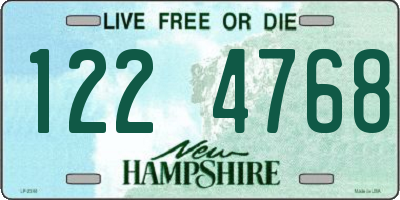 NH license plate 1224768