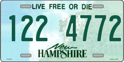 NH license plate 1224772