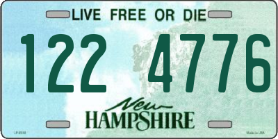 NH license plate 1224776