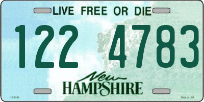 NH license plate 1224783