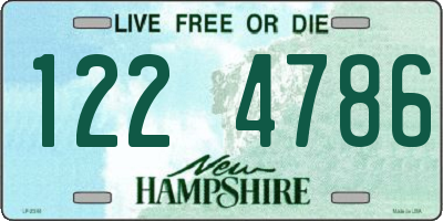 NH license plate 1224786