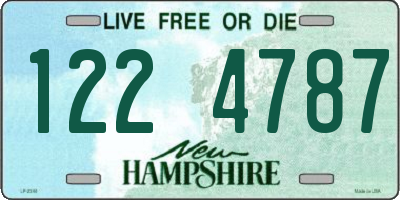 NH license plate 1224787