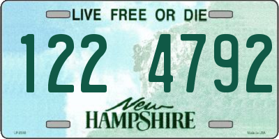 NH license plate 1224792