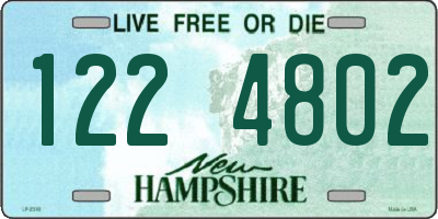NH license plate 1224802