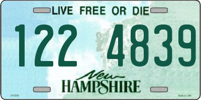 NH license plate 1224839