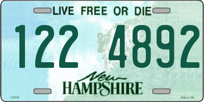 NH license plate 1224892