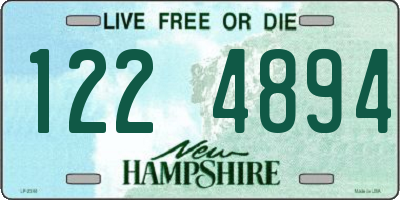 NH license plate 1224894
