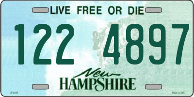 NH license plate 1224897