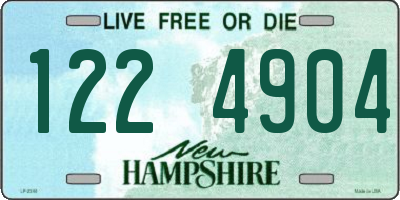 NH license plate 1224904
