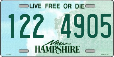 NH license plate 1224905