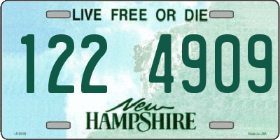NH license plate 1224909