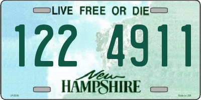 NH license plate 1224911