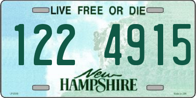 NH license plate 1224915