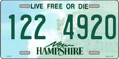 NH license plate 1224920