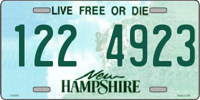 NH license plate 1224923