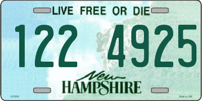 NH license plate 1224925