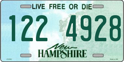 NH license plate 1224928