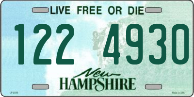 NH license plate 1224930