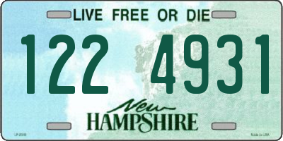 NH license plate 1224931