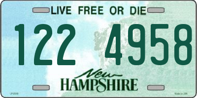 NH license plate 1224958