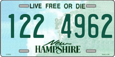 NH license plate 1224962