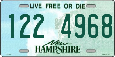 NH license plate 1224968