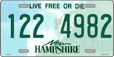NH license plate 1224982