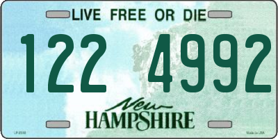 NH license plate 1224992