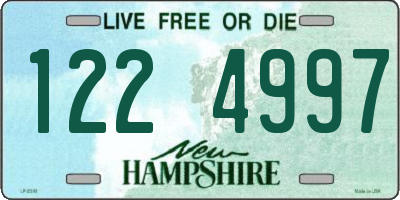 NH license plate 1224997