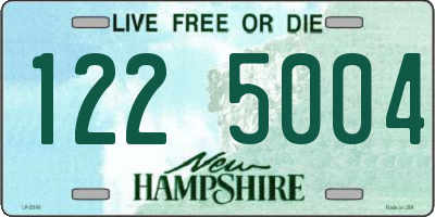 NH license plate 1225004