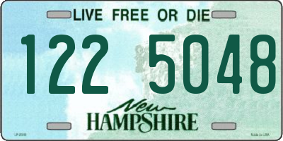 NH license plate 1225048