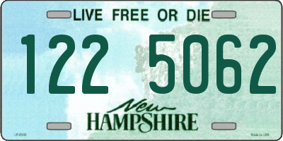 NH license plate 1225062