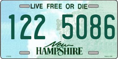 NH license plate 1225086