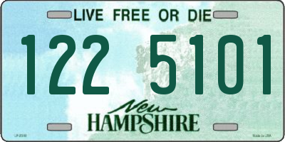 NH license plate 1225101