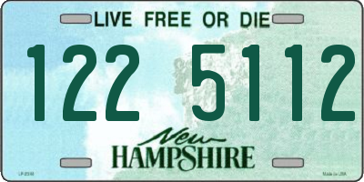 NH license plate 1225112