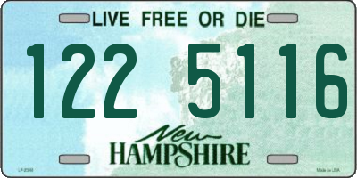 NH license plate 1225116