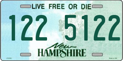 NH license plate 1225122