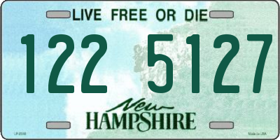 NH license plate 1225127